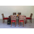 Classic Design Water Hyacinth 6 Pieces Dining Set